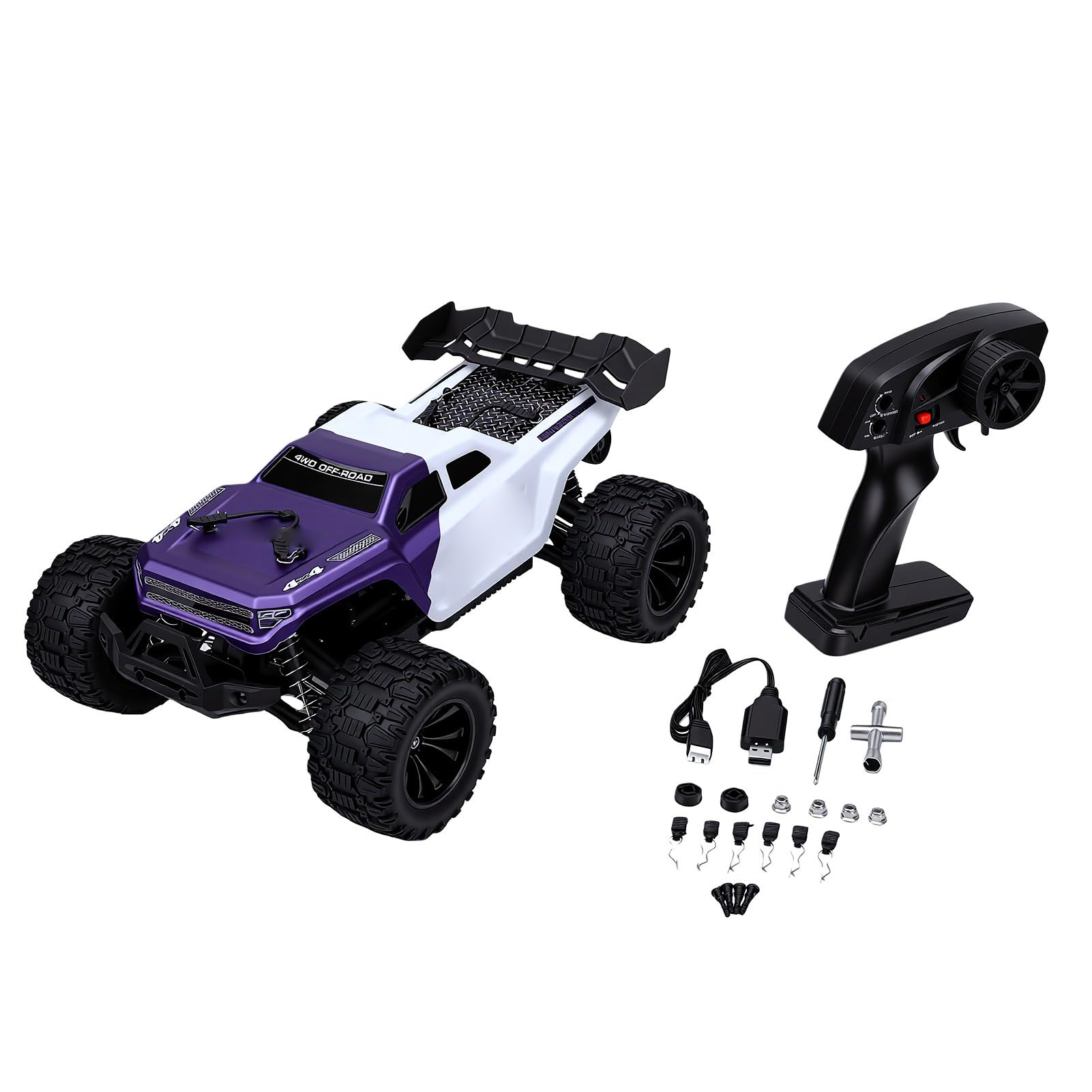 Cryfokt Auto RC Fuoristrada, Buggy 4WD con Motore Spazzolato 42 Kmh per