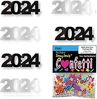 Vista 44 de Confetti Year 2024 Negro, Azul Royal Combo - 2 bolsas de media onza (1 oz)