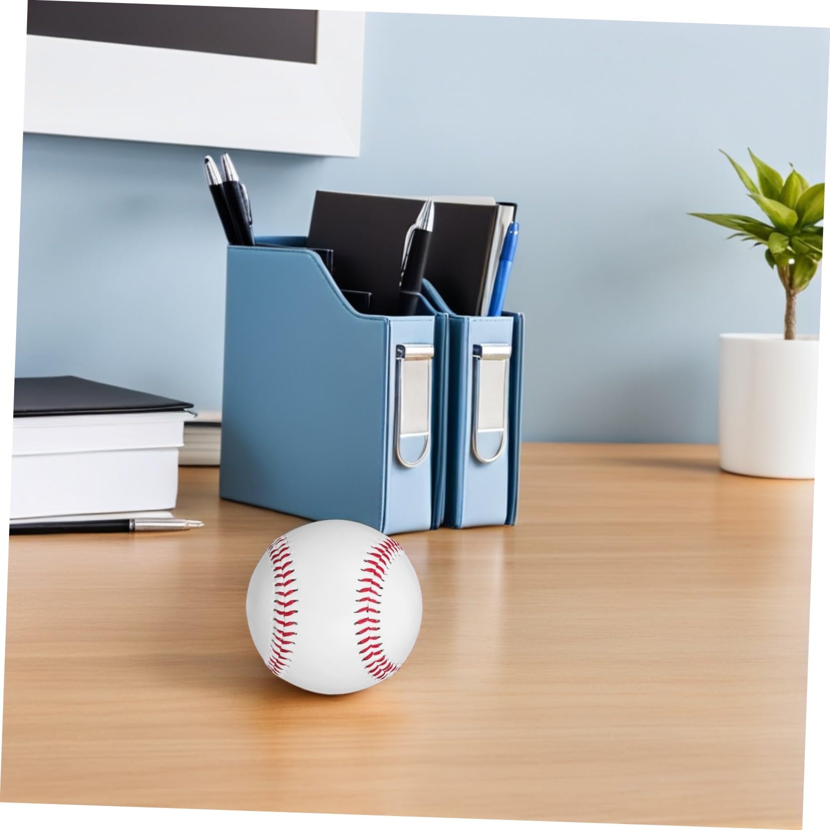 Sosoport 6 Piezas Unidades de de Béisbol para Entrenamiento Alta Elasticidad y Estable Bola de Reemplazo para Bateo y Superficie Antideslizante para Interior y Exterior