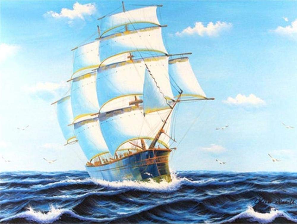 Peinture par numéros voilier pour s'évader et libérer l'artiste en vous