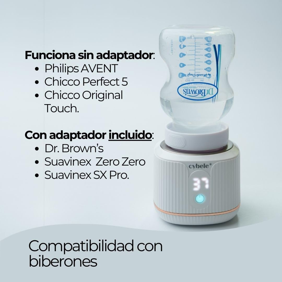 Stellar Calientabiberones Portátil Compatible con Dr. Brown's y Suavinex