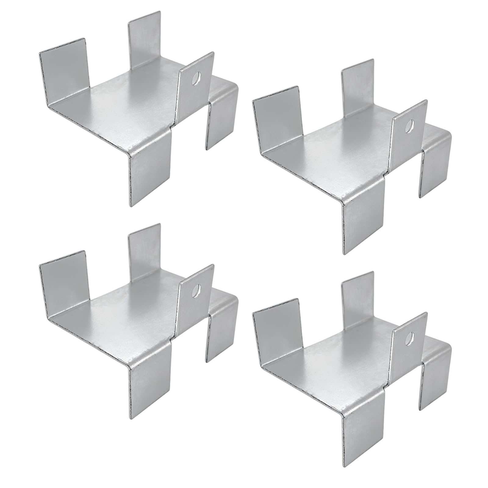 Lemeiguo Multicolor 4 Pcs Gravel Board Fixing Bracket Easy Installation Carbon Steel Fence Panel Fixture Safety Fence Windproof Hardware Accessories