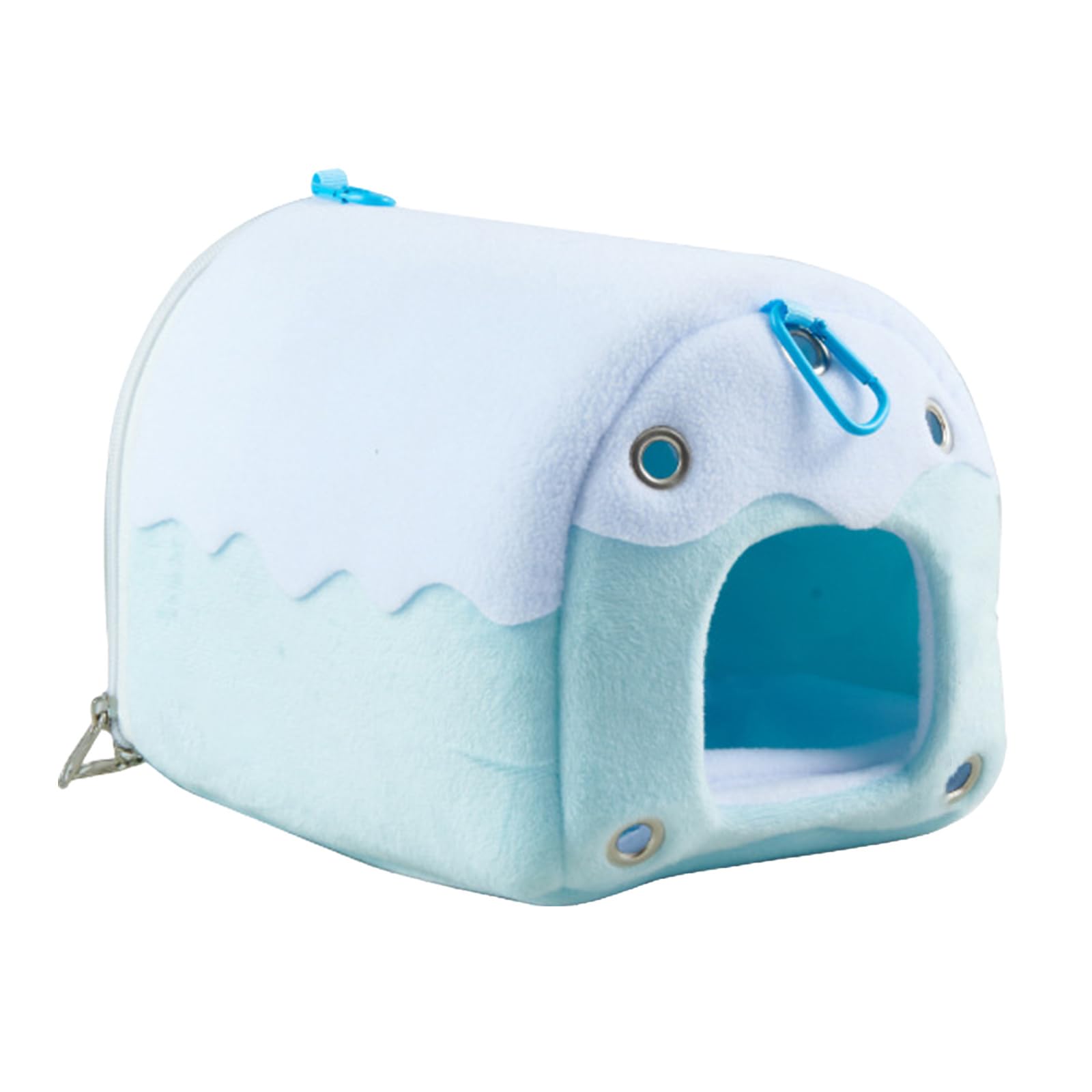Nichoir en peluche pour petit animal domestique lit chaud et doux pour l'hiver