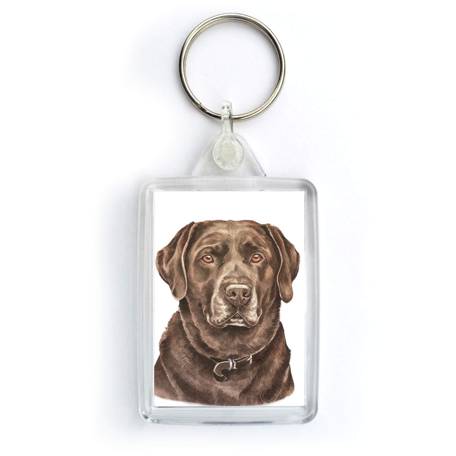WaggyDogz Chocolate Labrador Dog Keyring (KRG-105)