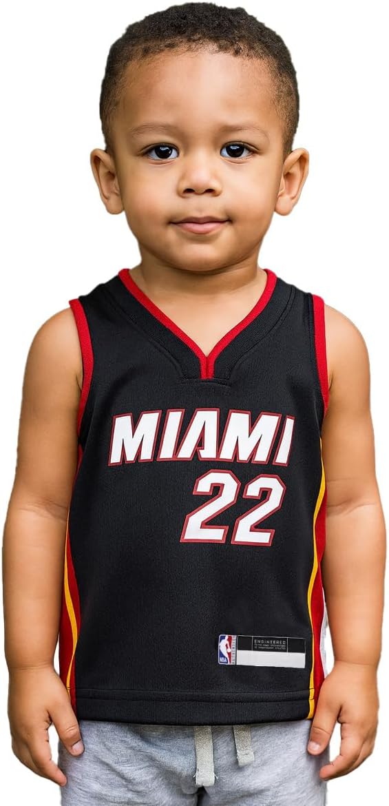 Outerstuff ジミーバトラー マイアミヒート #22 幼児 2-4T アイコン 選手名&amp;番号 ジャージ