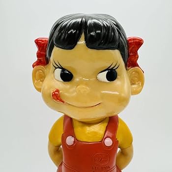 Amazon.co.jp: 首振りペコちゃん ブリキ台座 頭ネジ2本 不二家