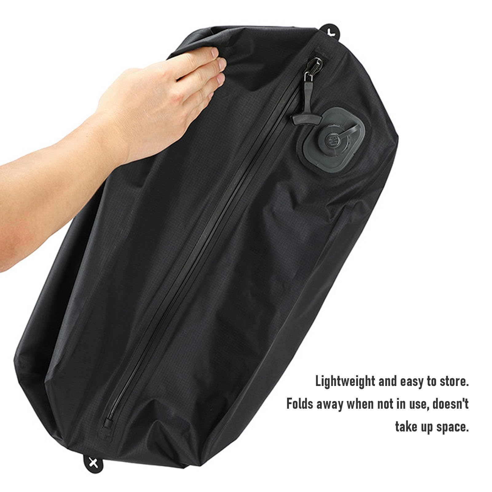 Dilwe Sac Hermétique Pliable à Compression Sous Vide de 20l, Sac à Dos pour Bagages, de Rangement pour Vêtements de Voyage pour Voyages D'affaires et Vacances