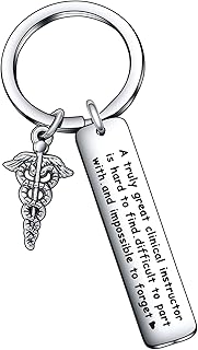 Clinical Instructor Retirement Gift Clinical Instructor Appreciation Jewelry Medical Gift Doctor Gift Practitioner Gift Professor Gift Clinical Instructor Keychain Clinical Instructor Keyring