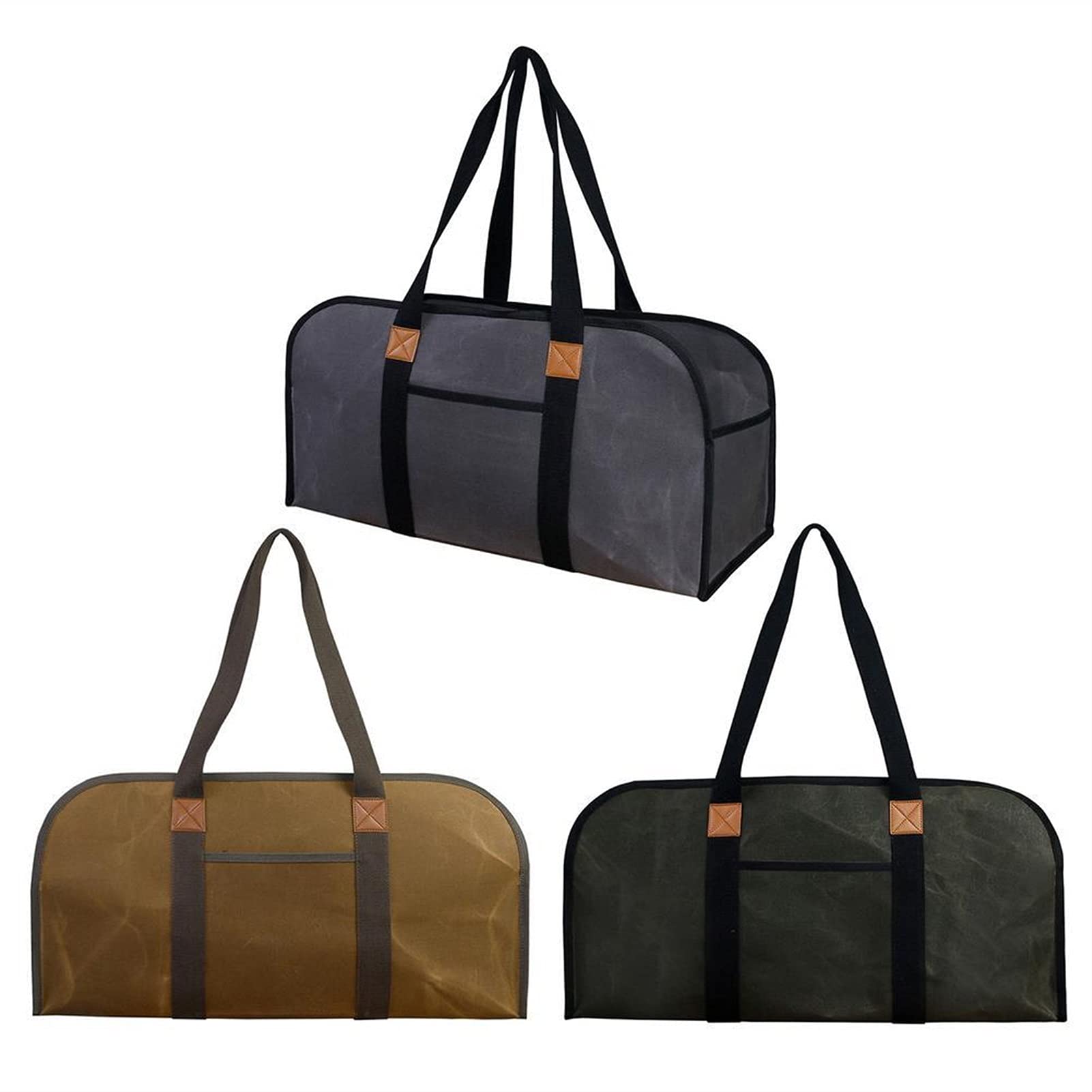 Brennholz Log Tragetasche Tragbare Brennholz Holz Tragetasche Outdoor Camping Brennholz Halter Tragen Aufbewahrungstasche Handtasche Holz Canvas Tasche Holzträger Tragetasche ( Color : A )