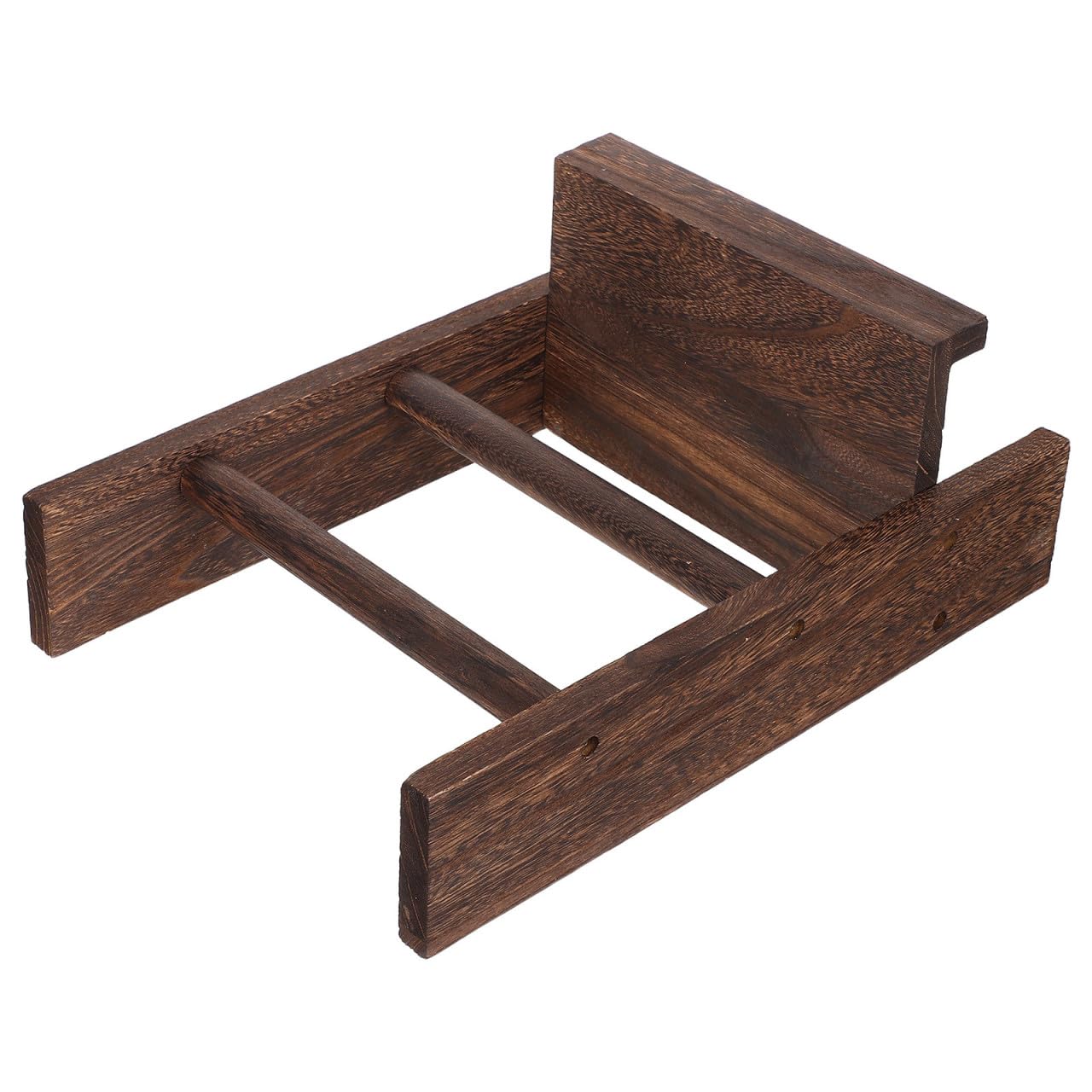 Étagère de rangement pour salle de bain et camping jojofuny en bois marron