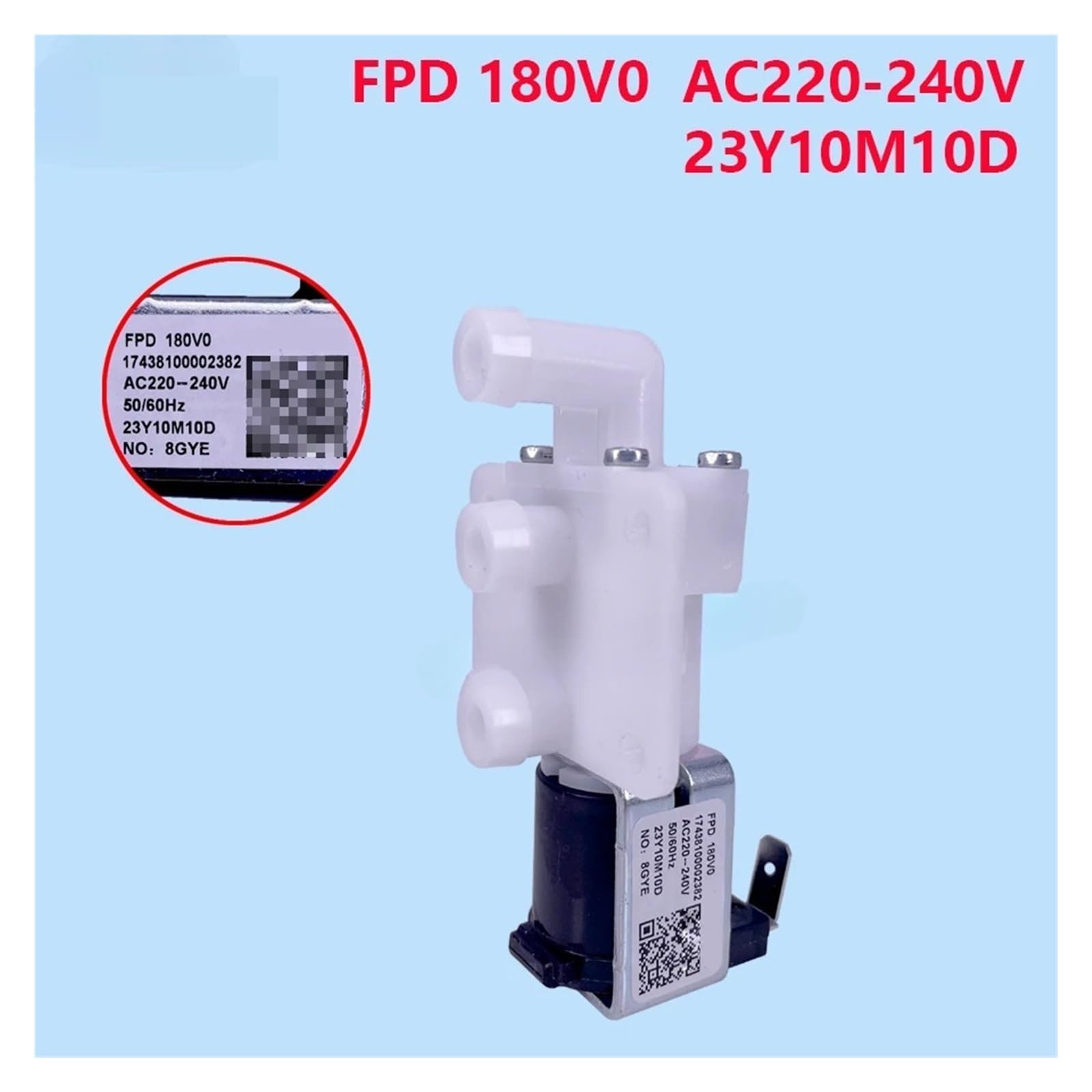 Válvula Solenoide De Entrada De Agua, Compatible Con Toshiba, Válvula Dispensadora De Lavadoras FPD180V0 17438100002382