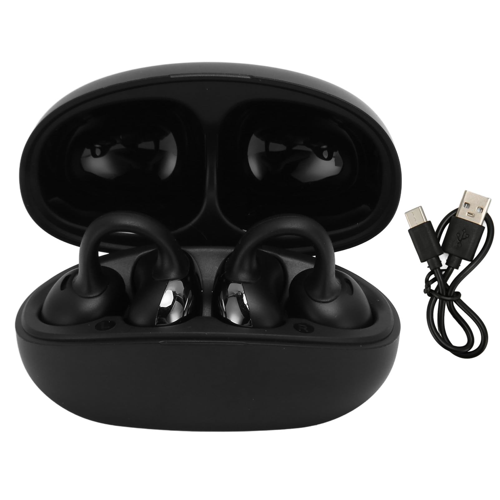 Clip On Bone Conduction Earphones per Sport Running, 55 Ore