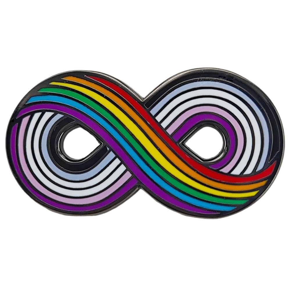 Ficsowy Autism Awareness Enamel Pin, Autism Pride Infinity Lapel Pin for Gay Lesbian Bisexual for Women, Men, Girls, Teens, Boys