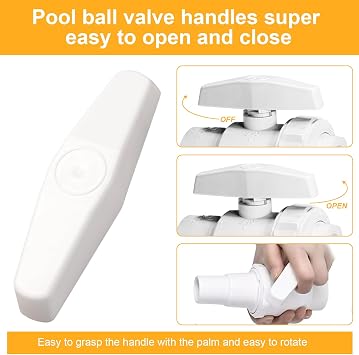SPX0722F Replacement Handle Compatible with Hayward Trimline Ball Valves Models SP0722, SP0722S, SP0723