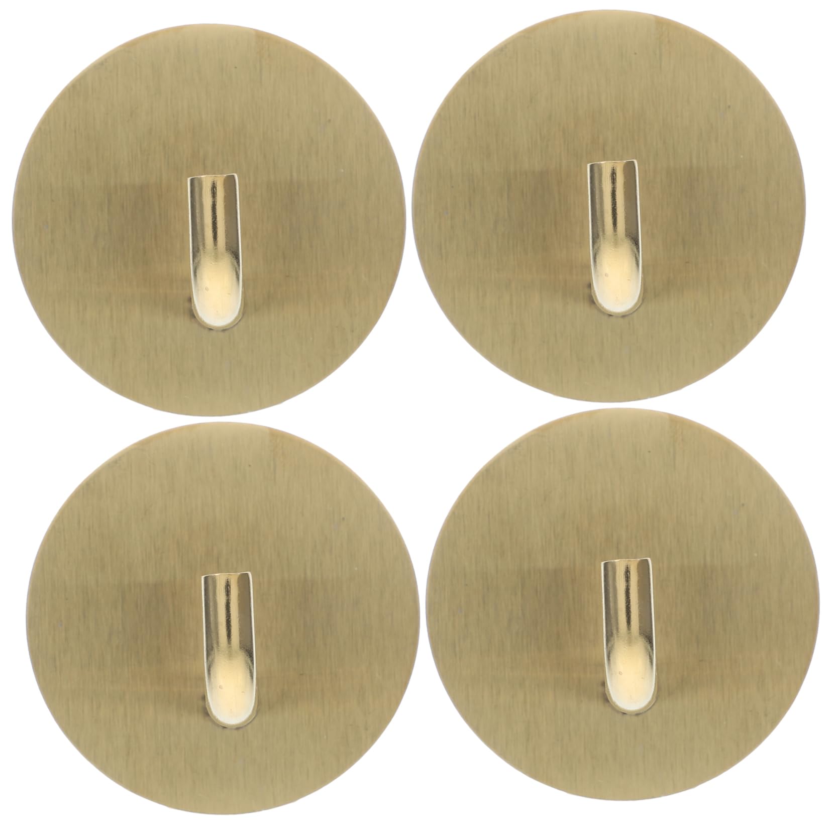 NUOBESTY Gancho De Acero Inoxidable Gancho Adhesivo Resistente Toalla De Baño Ganchos De Pared De La Ducha Gancho Adhesivo Para Toallas Toallero Ganchos De Baño Golden 4 Piezas X 4