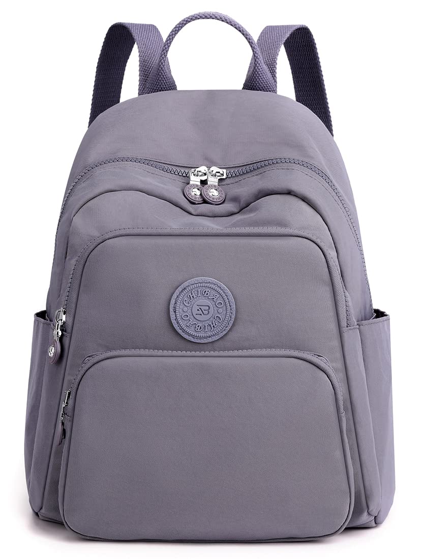 Collsants Small Nylon Backpack for Women Mini Backpack Purse Ladies Fashion Backpack Small Travel Bag Daypack(grey)
