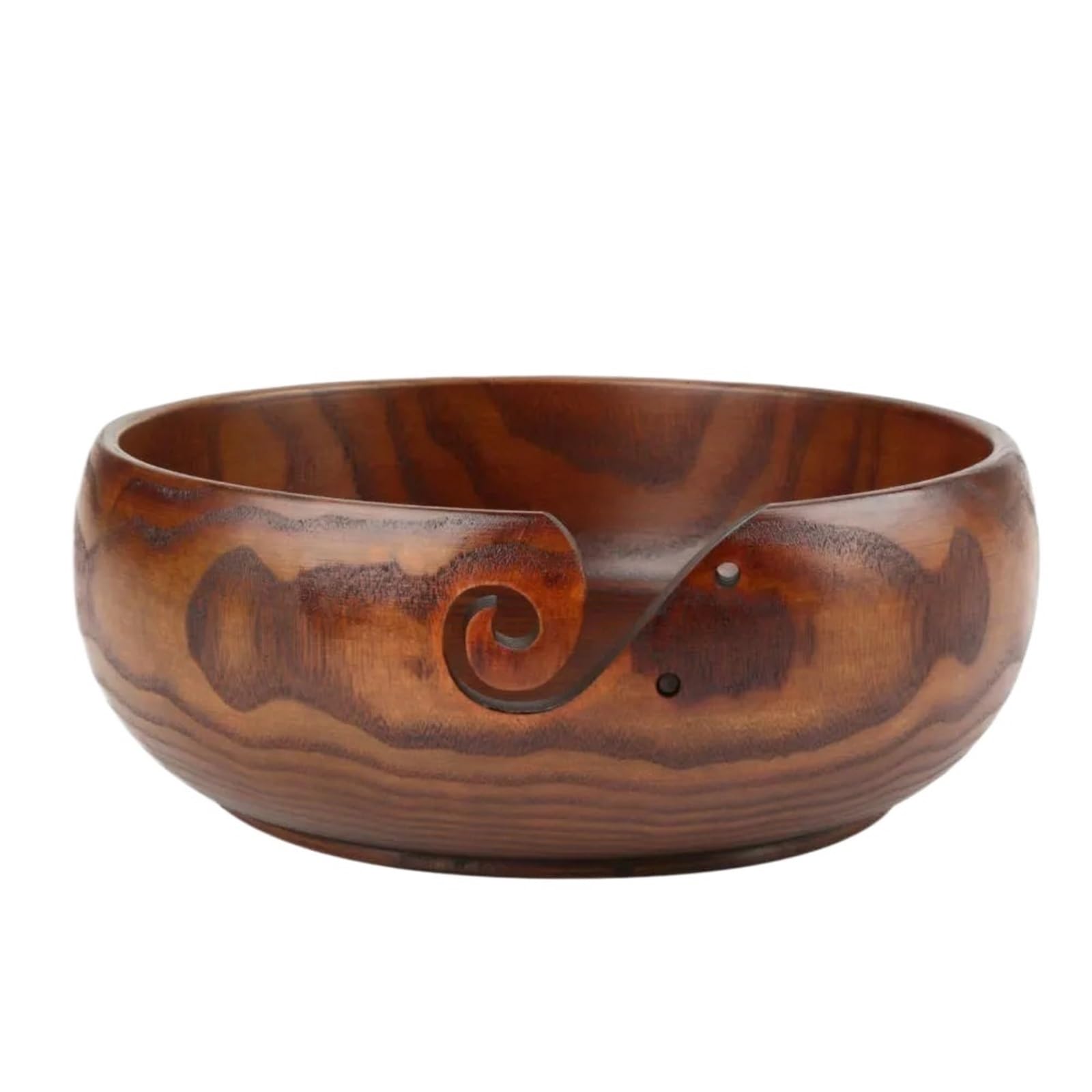 Ciotola per Conservare Il Filo Ciotola for Filati in Legno, Organizer for Uncinetto, portaoggetti, Antiscivolo, Fatto a Mano, Fai da Te, for Lavorare a Maglia matassine all'Uncinetto