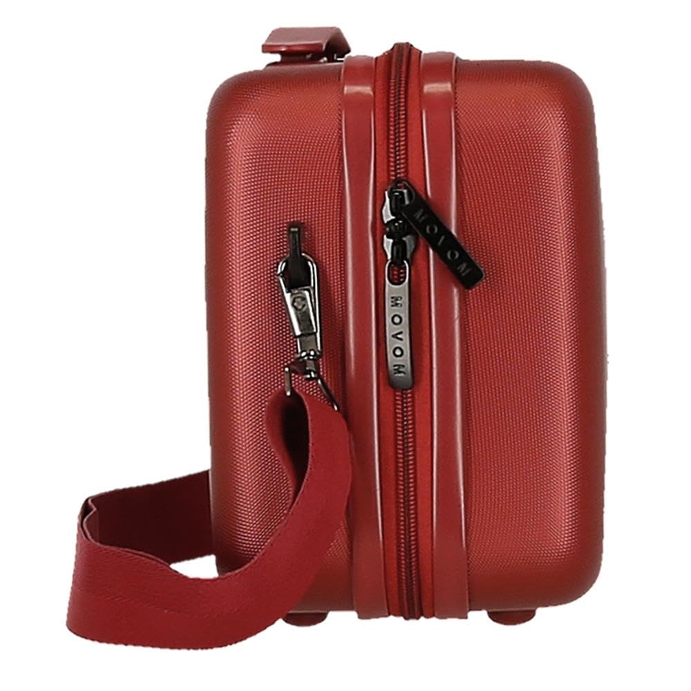 Movom Wood Nececer Adaptable Rojo 29x21x15 cms Rígido ABS 9,14L 0,8 kgs