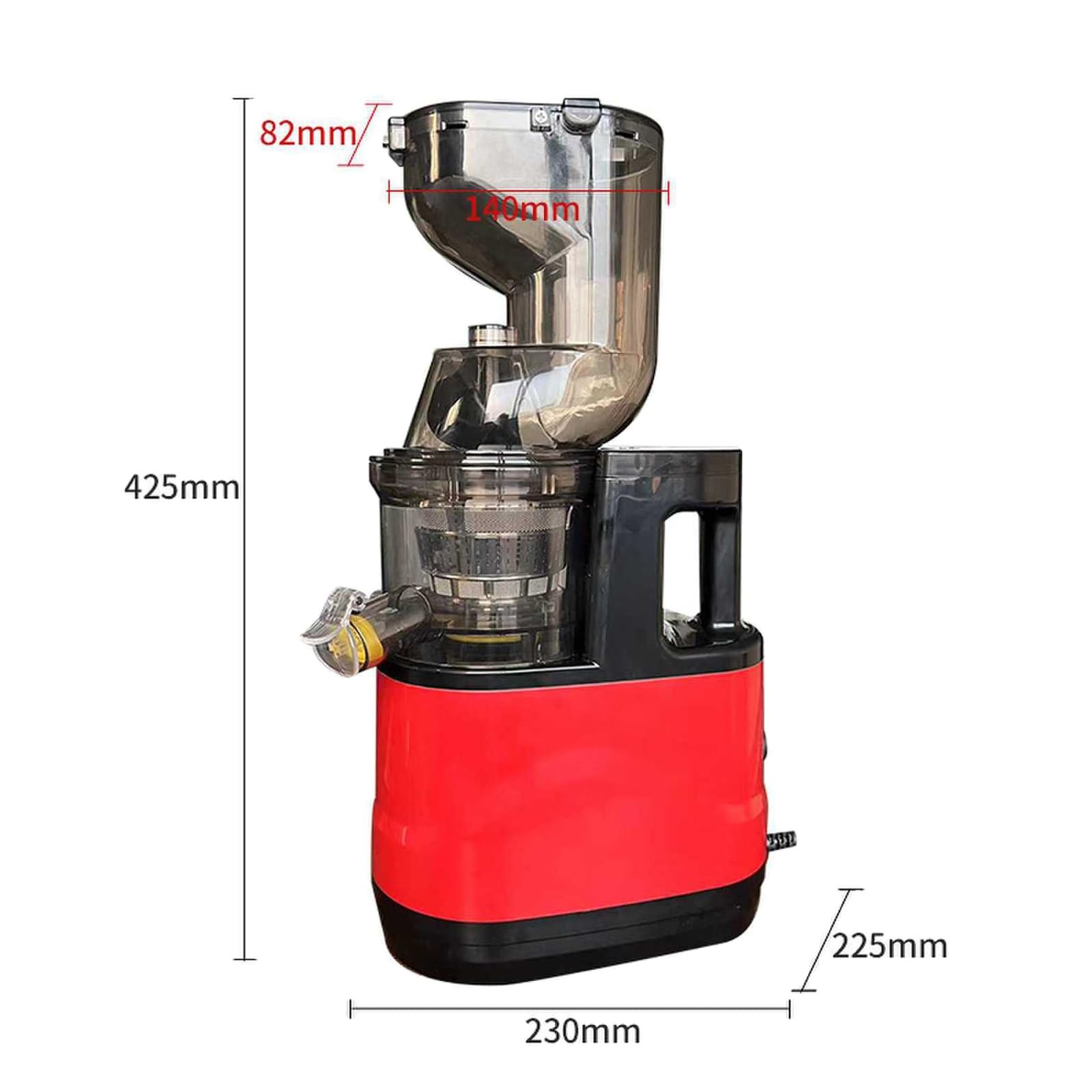 Estrattore di succo verticale a masticazione, estrattore di succo a freddo completamente automatico con 2 tazze, resa di succo ad alta purezza del 98,5%, macchina per succhi di frutta e verdura