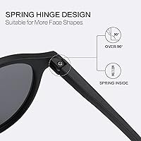 Vista 66 de ZENOTTIC Lentes de sol redondos polarizados, elegantes lentes de sol para hombres y mujeres, retro clásicos, selección de varios estilos