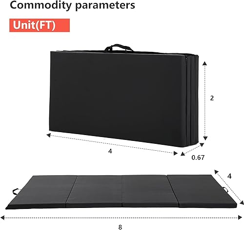 Miniatura 7 de Tapete de yoga grueso de 2 pulgadas para gimnasio en casa, ejercicio, gimnasia, volteras, pilates, equipo de danza, tapete de juego de espuma Negro