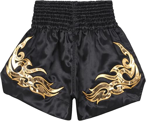 Miniatura 6 de Pantalones cortos de boxeo Muay Thai para hombre con cordón para entrenamiento de artes marciales y artes marciales