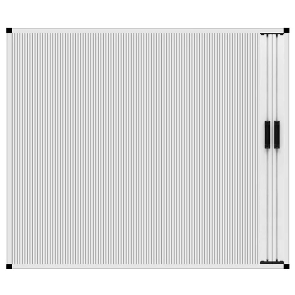 Accordion Sliding Window, Full Blackout Honeycomb Blinds, Aluminum Foldable Doors, No-drill