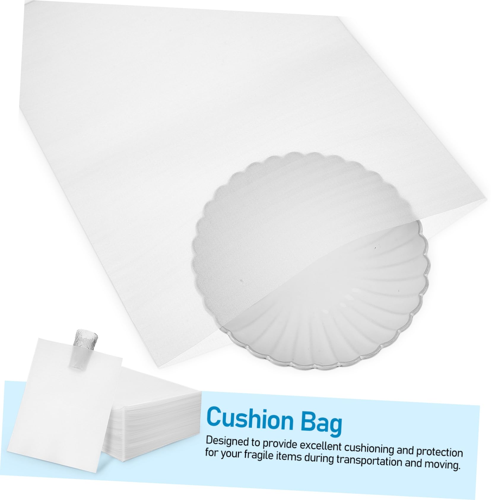 Angoily Buste Imbottite in Schiuma Pe 30x40cm 100 Pezzi per Imballaggi per Traslochi e Protezione Fragile, Facile da Usare, Colore Bianco
