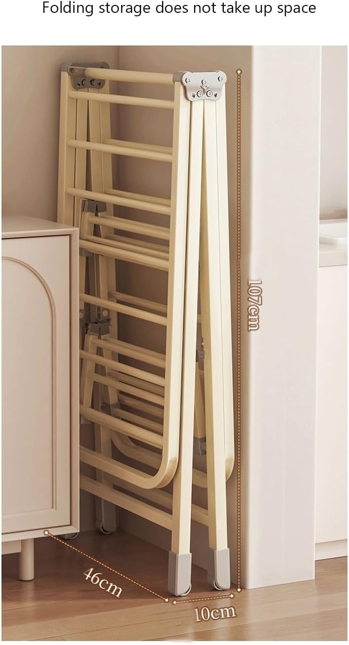 Standing Coat Hanger Folding Clothes Rack Floor To Ceiling Household Balcony Indoor Outdoor Drying Pole Quilt