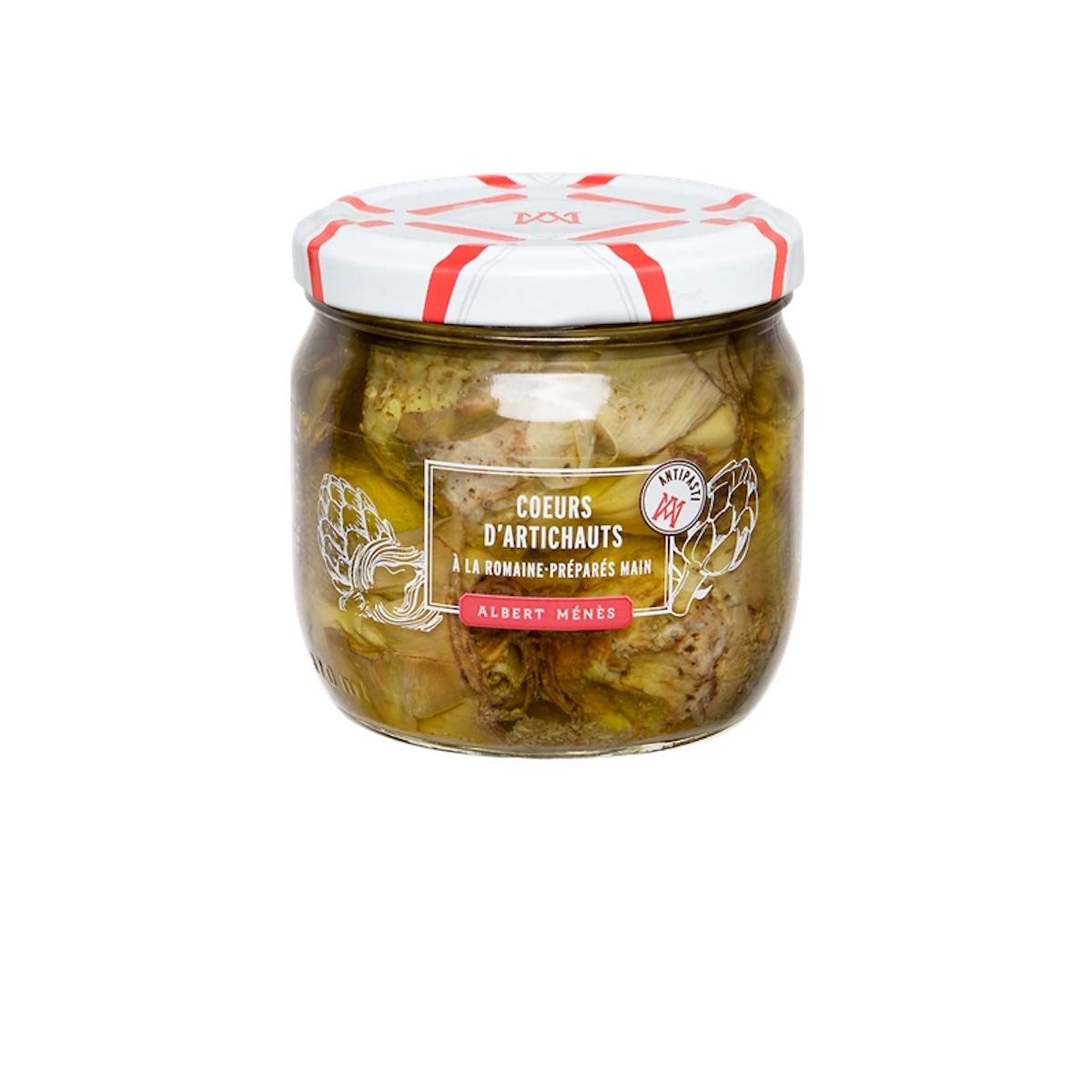 Albert Ménès - Les Légumes à l'Huile - Coeurs d'Artichauts à la Romaine 320 g