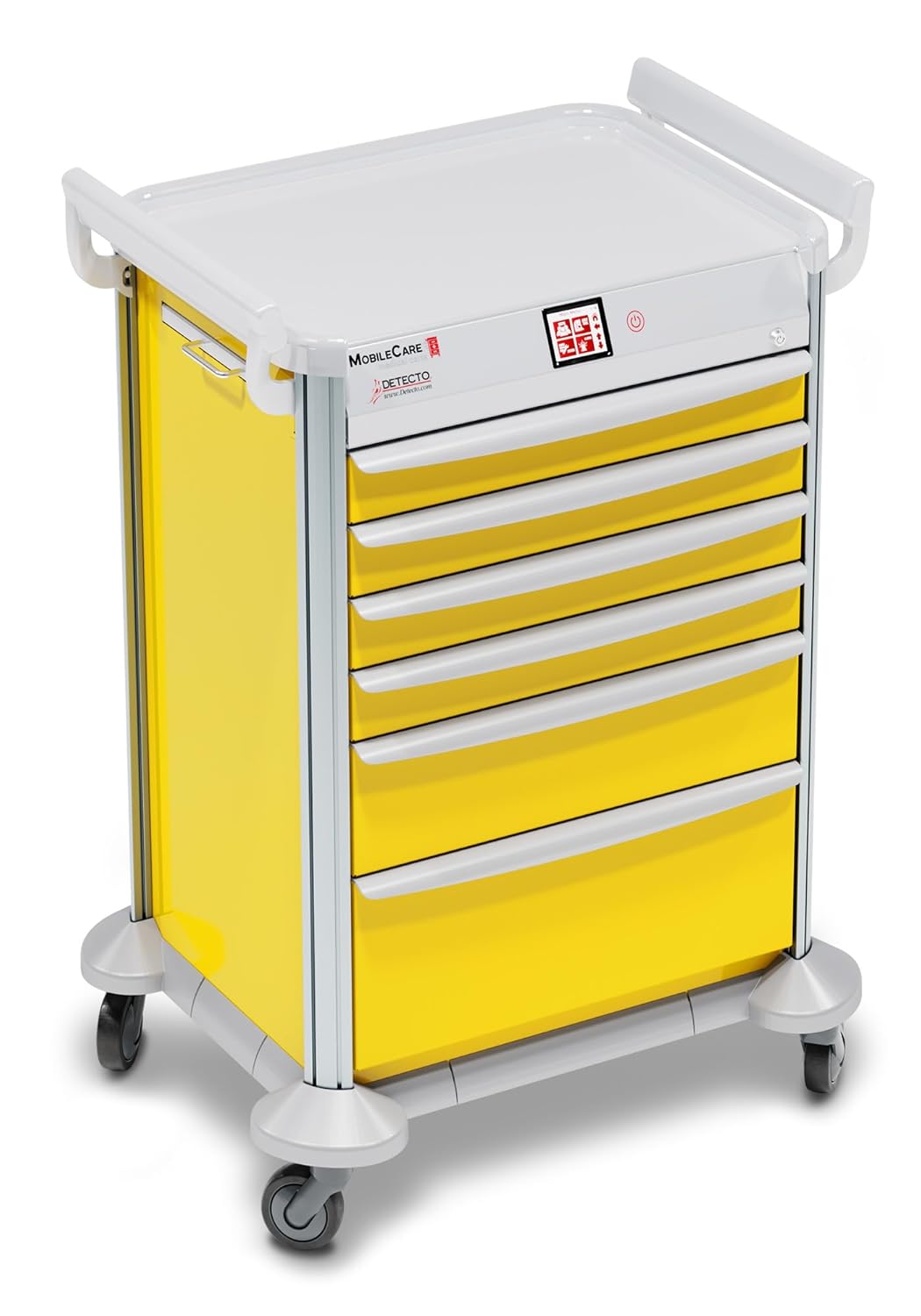 Detecto, 2022688, Mobile Care Medical Cart, Electronic, Standard Lock, Individual Drawer Sensor