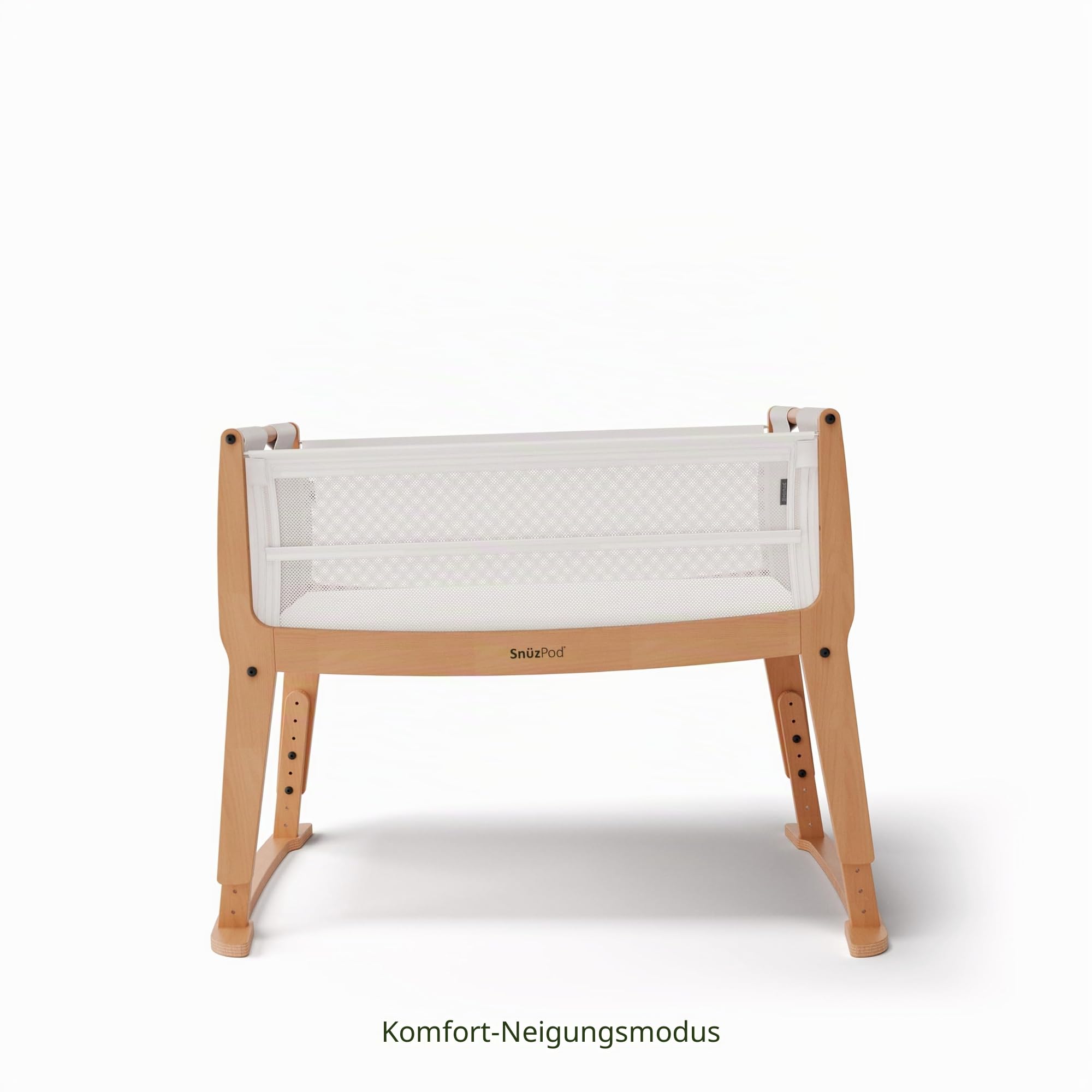 Snuz Pod Studio Next to Me Krippe – tragbares, leichtes Babybett mit Reißverschluss an der Wand, 3D atmungsaktive Matratze und 6 Höheneinstellungen – ideales Heim- und Reisebett mit Rollen, Stockholm