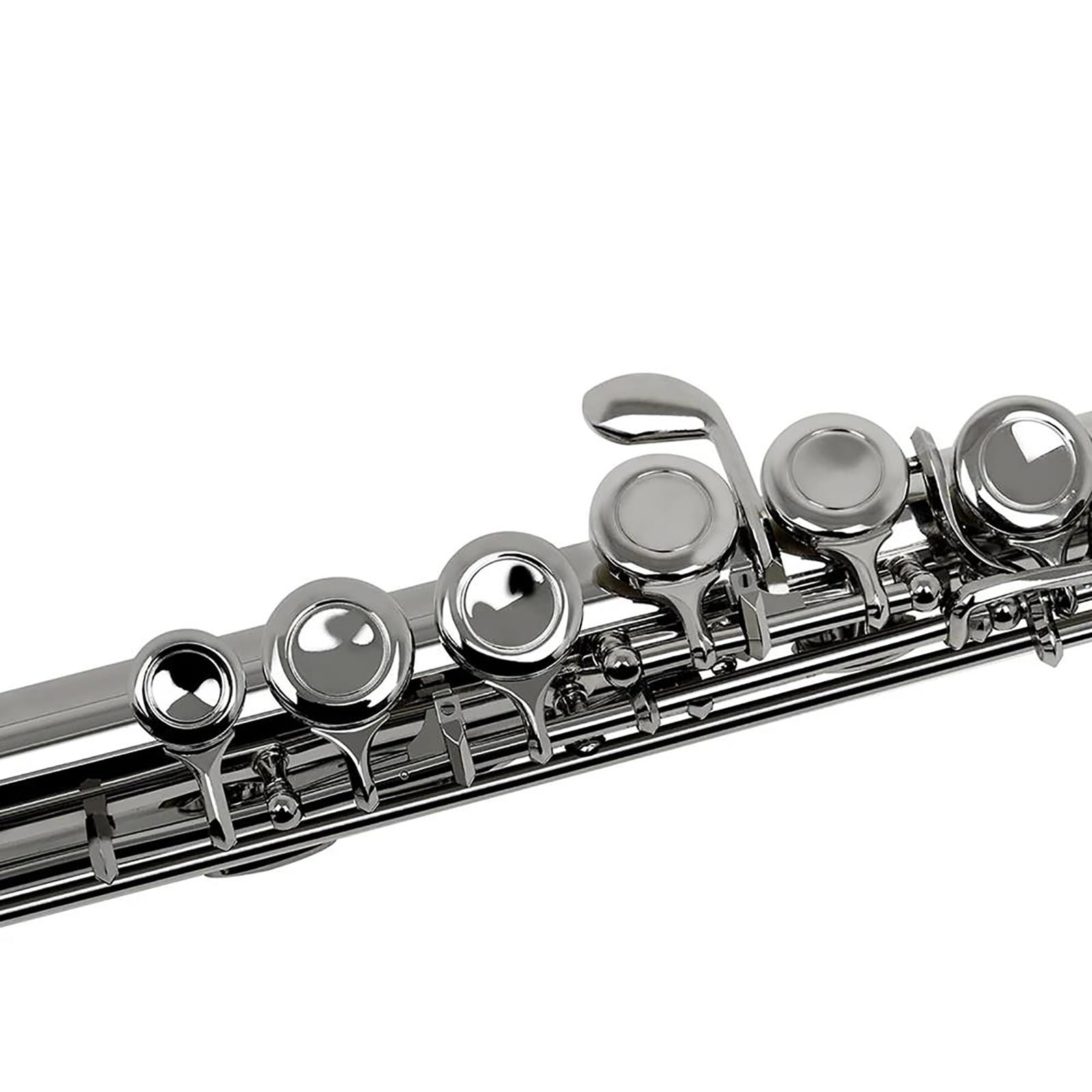 flet prosty 16 zamknięty otwór otwarty otwór C klucz profesjonalny flet poprzeczny Instrument z pudełkiem rękawice do usuwania kurzu
