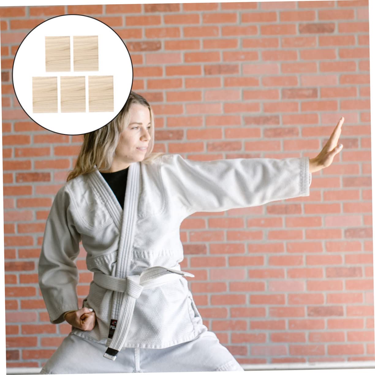 5 Tablas de Madera Dura para Taekwondo para Niños y Principiantes, Portátil para Practicar Karate en Interiores, Mejora Habilidades y Evaluación de Nivel