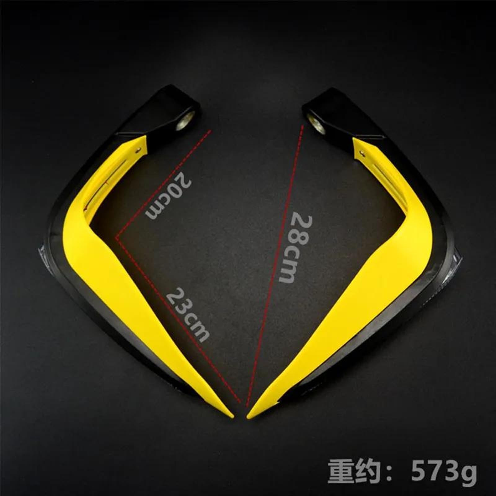 Moto Mano Guardie Manubrio Protezione Paramani con Luce per Y&amaha Rd 350 R6 2005 Jog RR R15 R6 2000 Majesty 400 Dragstar 650 Accessori (Color : Yellow)