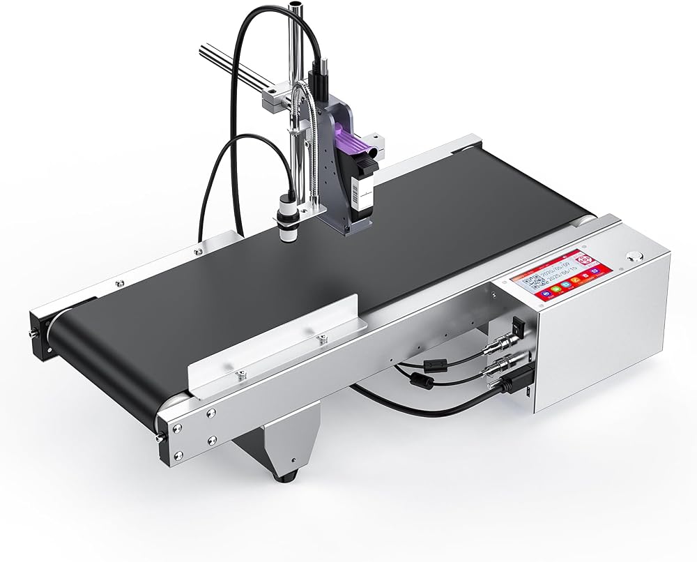 Inkjet Coding Machine, Date Coding Machine with Mini Conveyor Belt — 사진 1