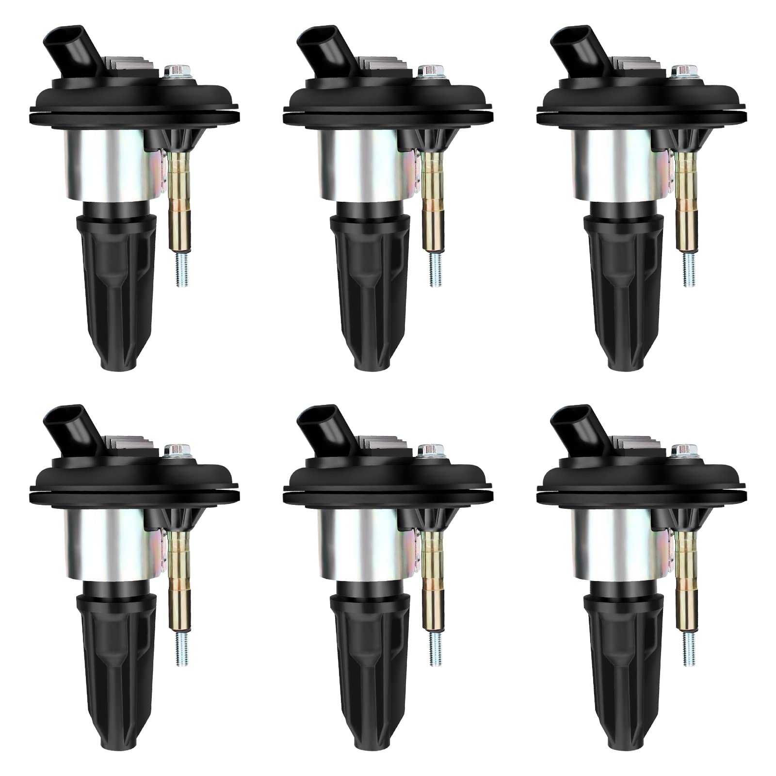 MAYASAF DW01659 [6 Pack] Ignition Coil for 2004-06 Chevy Colorado(GMC Canyon), 2002-05 Trailblazer(EXT)/Envoy(XL), 2004-05 Envoy XUV/Buick Rainier, Saab 9-7x, Olds Bravada, Isuzu UF303 C1395 E255