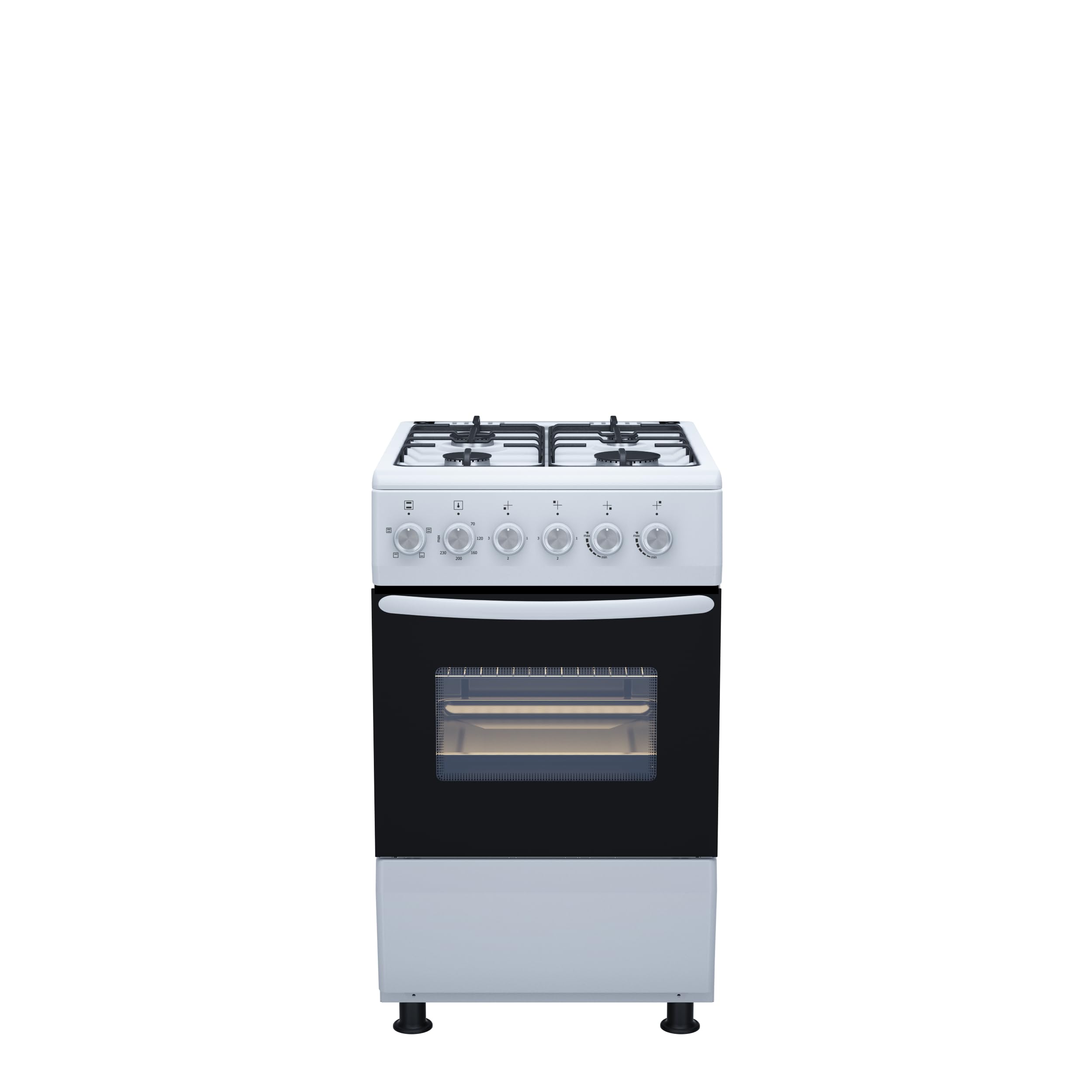 Haden HES50W Electric Cooker – Freestanding 52 Litre Cooker with 4 Solid Plate Rings - Single Cavity Oven - 50cm, White - 5