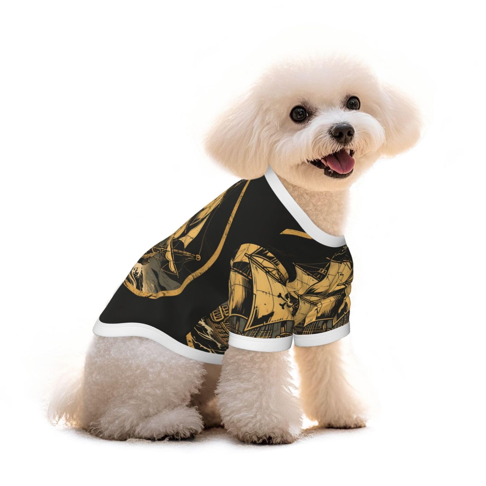 T-shirt pour chien en pur coton taille S vêtement léger et extensible