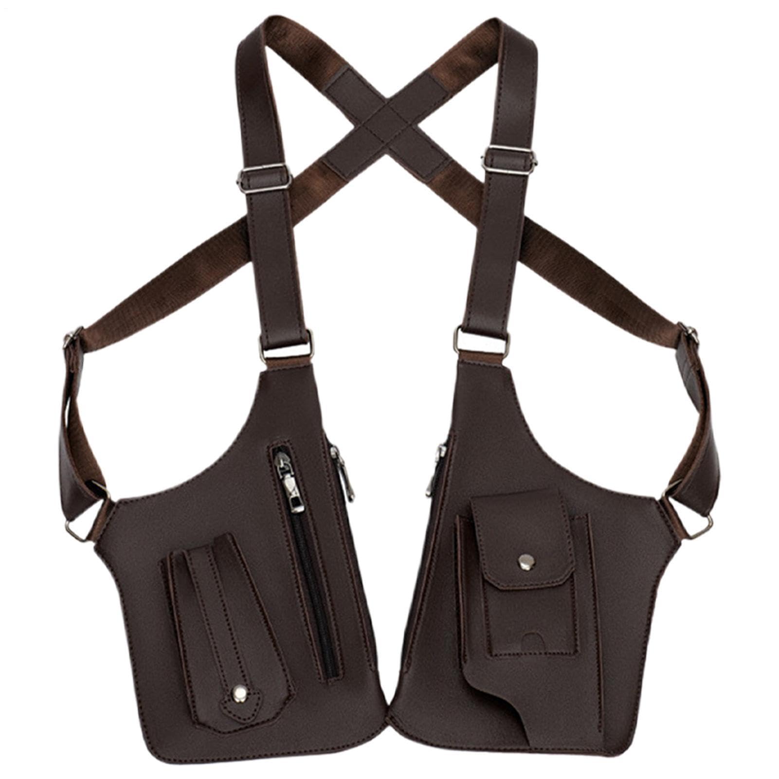 Youngwier Versteckte Unterarm-umhängetasche, 31x27.5cm PU-Leder Anti | diebstahl-unterarm-umhängetasche Herren, Diebstahlsichere Tasche Mit Mehreren Taschen, AntiDiebstahl Umhängetasche Für Außenb