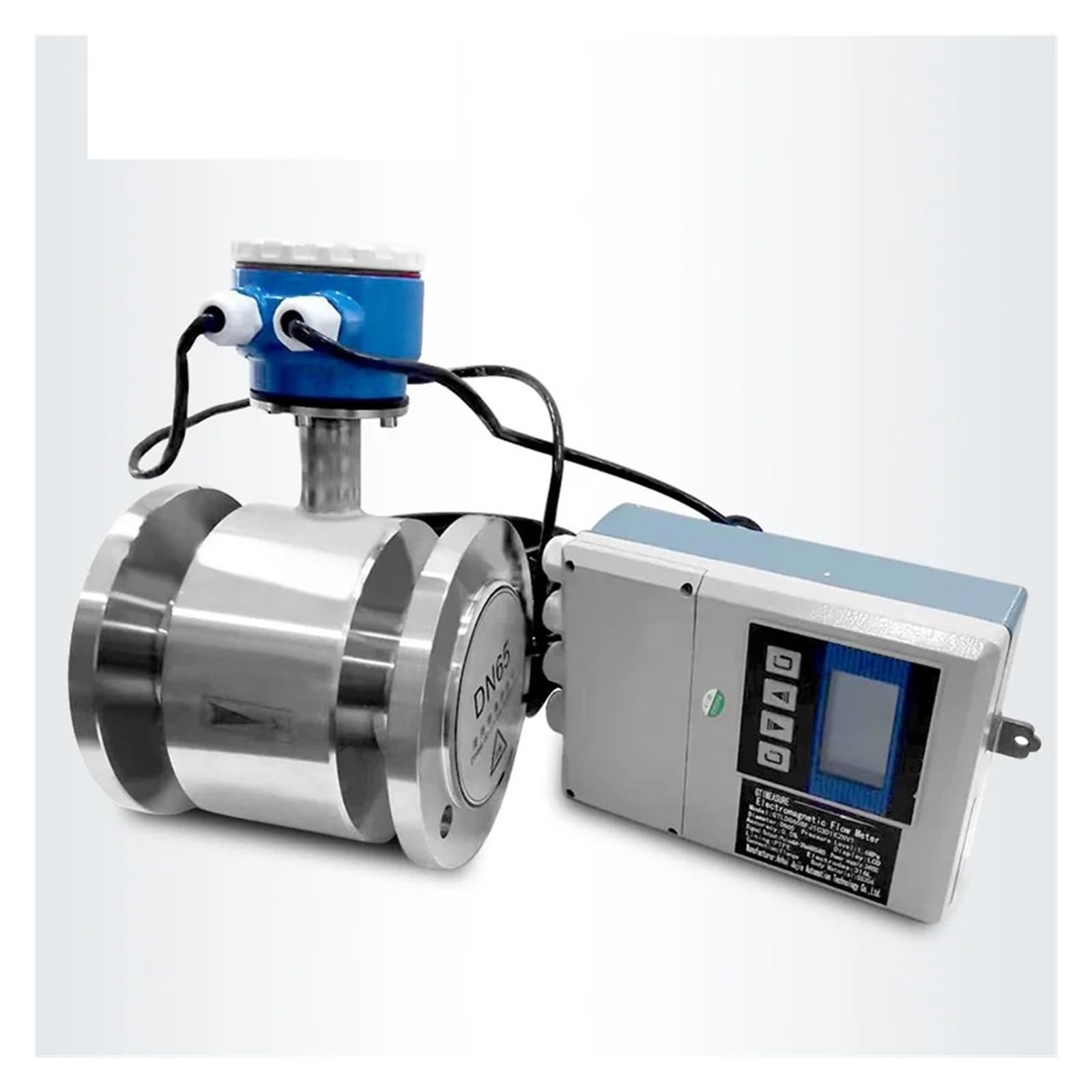 KSZHZYMGX Split Electromagnetic Flow Meter LCD Display Pulse 4-20mA RS485 Signal Output Flowmeter(DN20 (SS304))