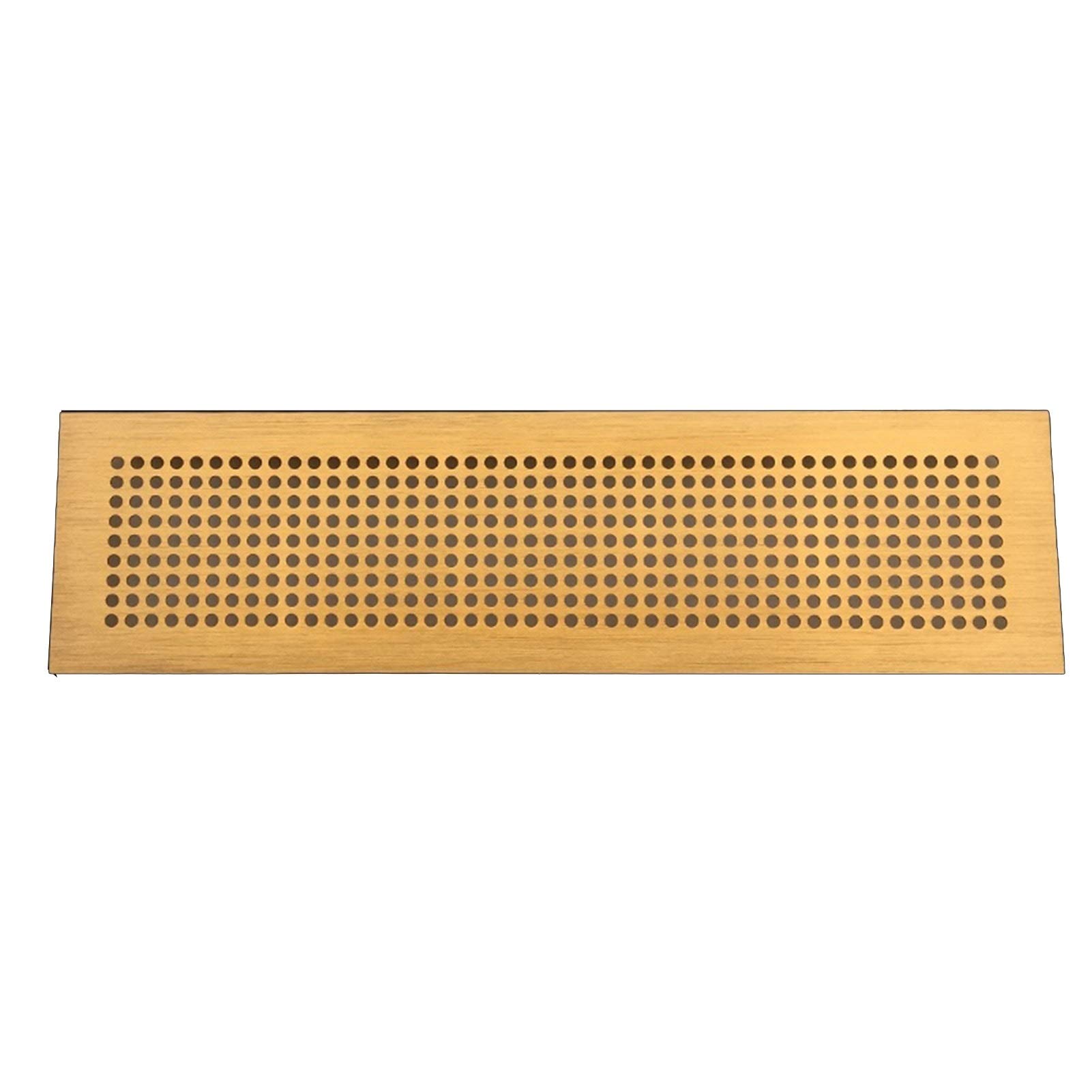 Dhetye Honeycomb Golden Ventilation Grille Air Vents Grille,Ventilation Opening Grille, 80Mm Honeycomb Snow Flower Fancy Rectangle, Gold, Silver(,250Mm)