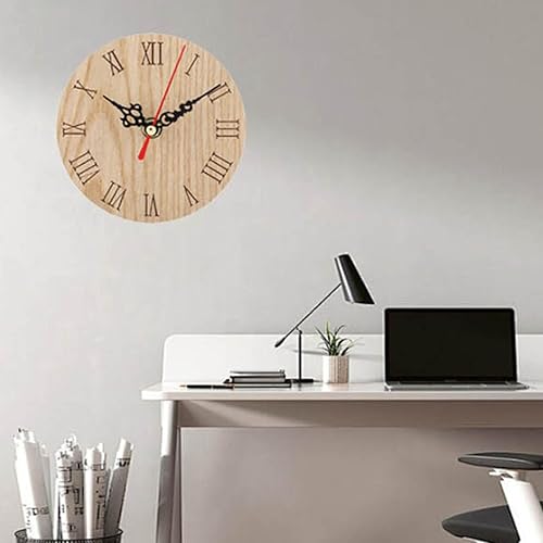 Miniatura 6 de Reloj de pared grande para exteriores, resistente al agua, clásico, analógico, de madera, decoración de jardín, pasillo, al aire libre, relojes