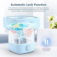 Bubbacare Összehajtható Mini Mosógép 10L - Hordozható Kompakt Mosóeszköz Fehérneműhöz, Bébi Ruhákhoz - Energiatakarékos Érintőképernyős Kemp 5