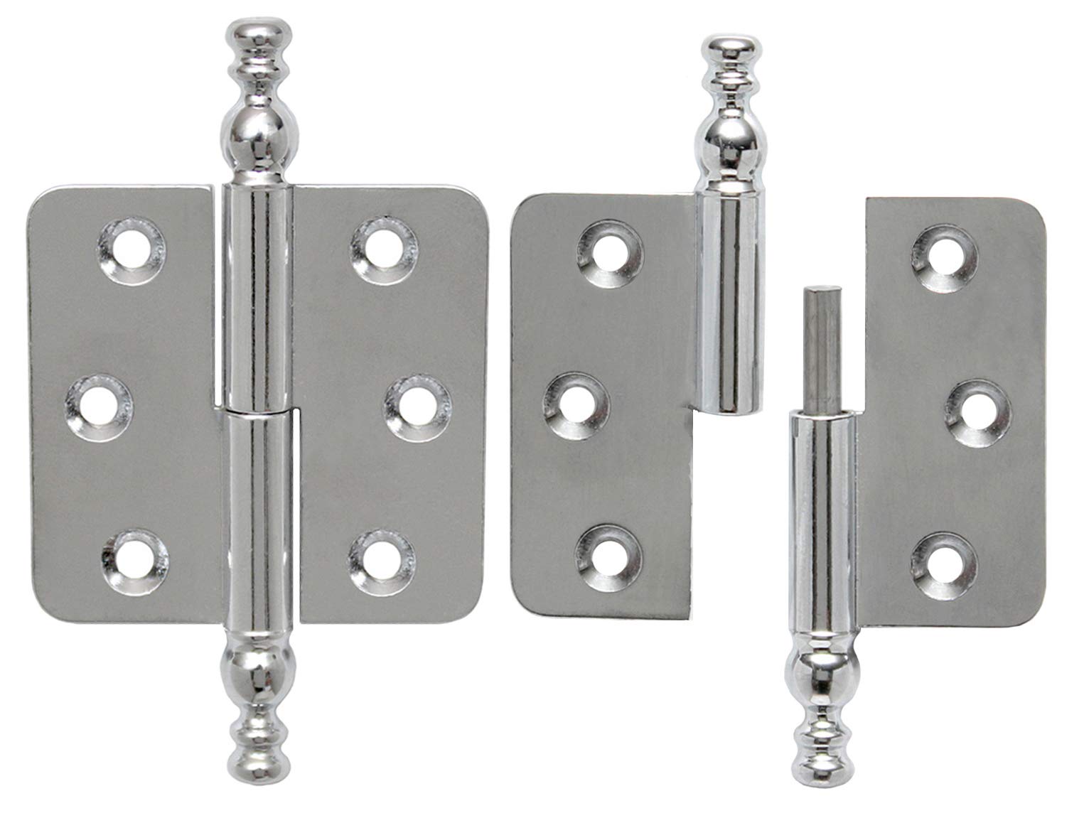 Keymet Chrome Left Style Bands Decorative Hinges Furniture Tape Left Furniture Hinges Chrome