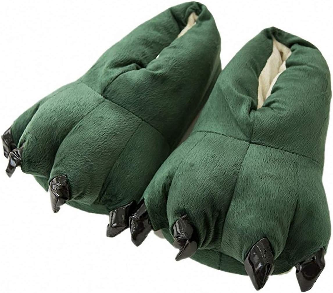 Akanbou Cosplay Monster Paw Plush Slippers Monster Feet Claw Slippers Home Shoes