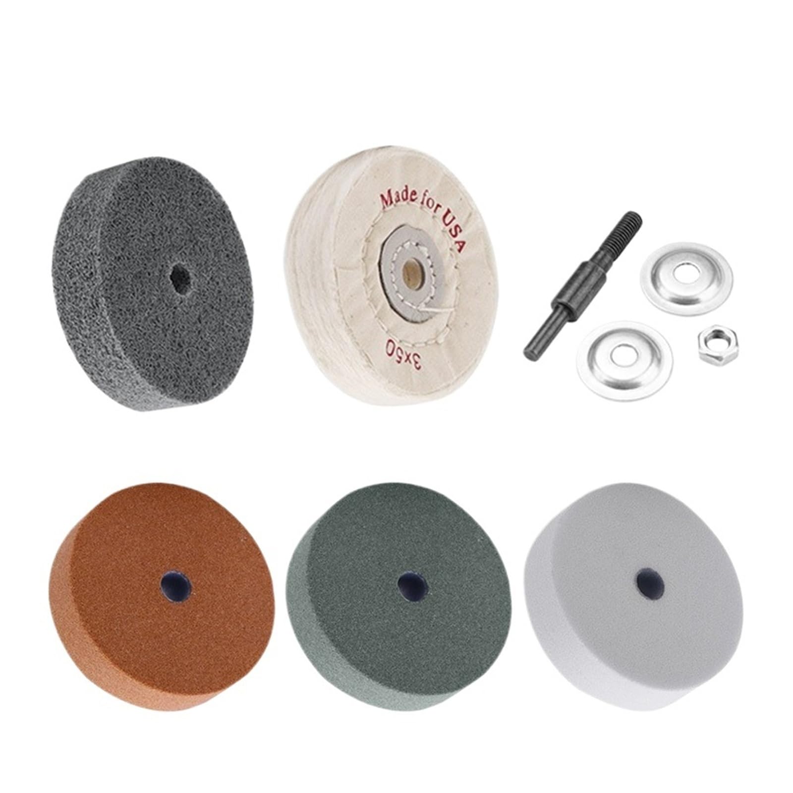 Meule de polissage en fibre de nylon 75mm outil abrasif rotatif pour perceuse métal