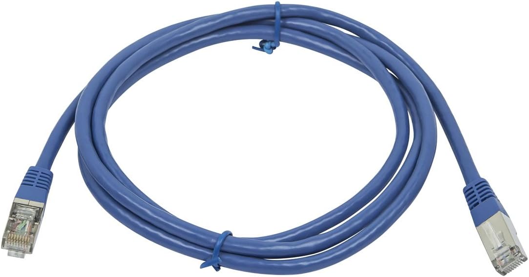 Monoprice Cat6A Ethernet Patch Cable - 5 feet - Blue | Zeroboot, RJ45, Stranded, 550Mhz, STP, Pure Bare Copper Wire, 10G, 26AWG - Entegrade Series : Electronics