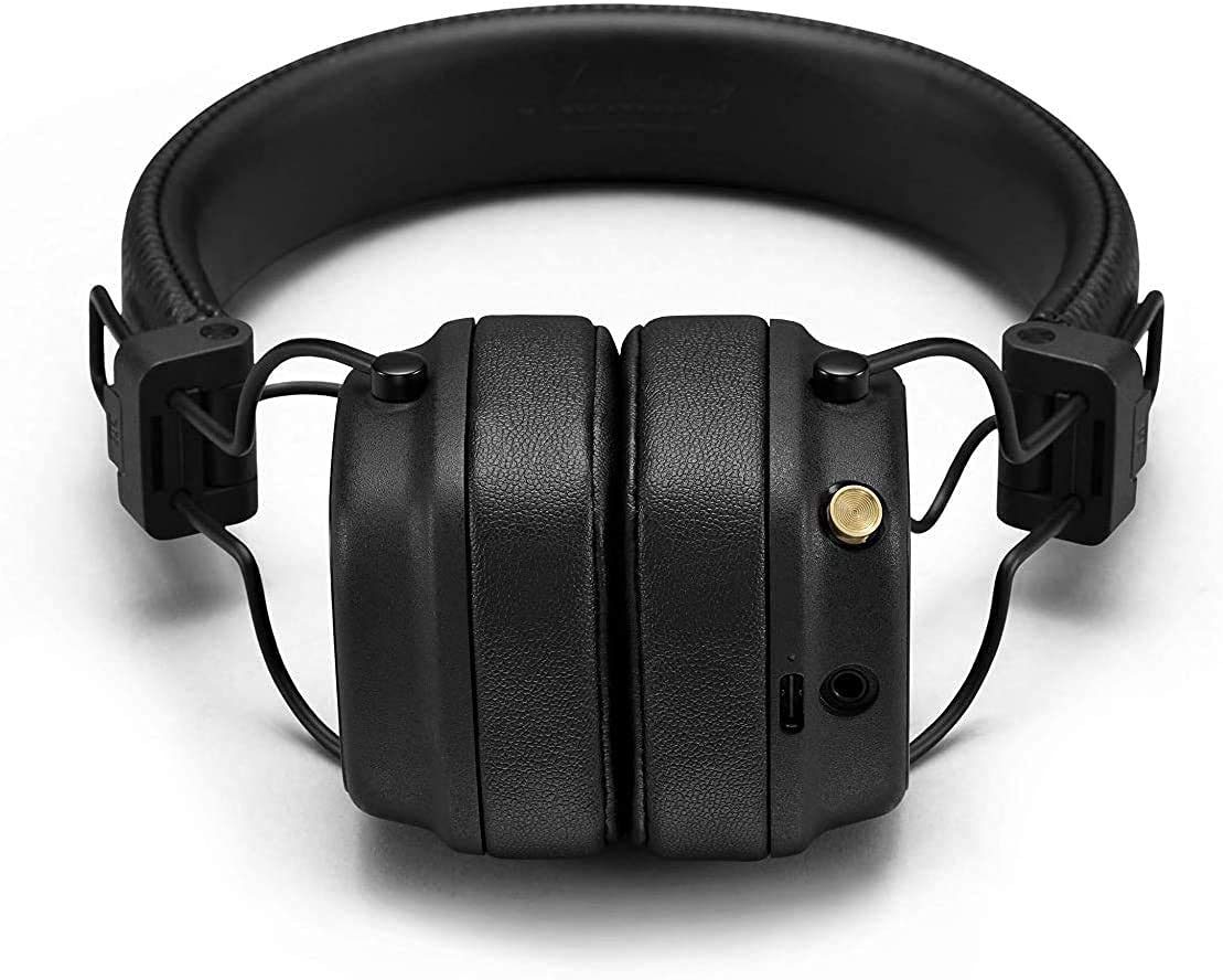 Marshall Major IV On-Ear Bluetooth Headphone, Black (Renewed)