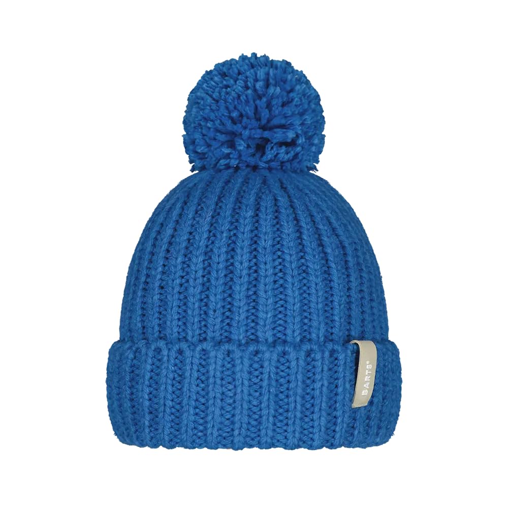Barts Womens Joansy Curffed Warm Winter Bobble Hat - Blue